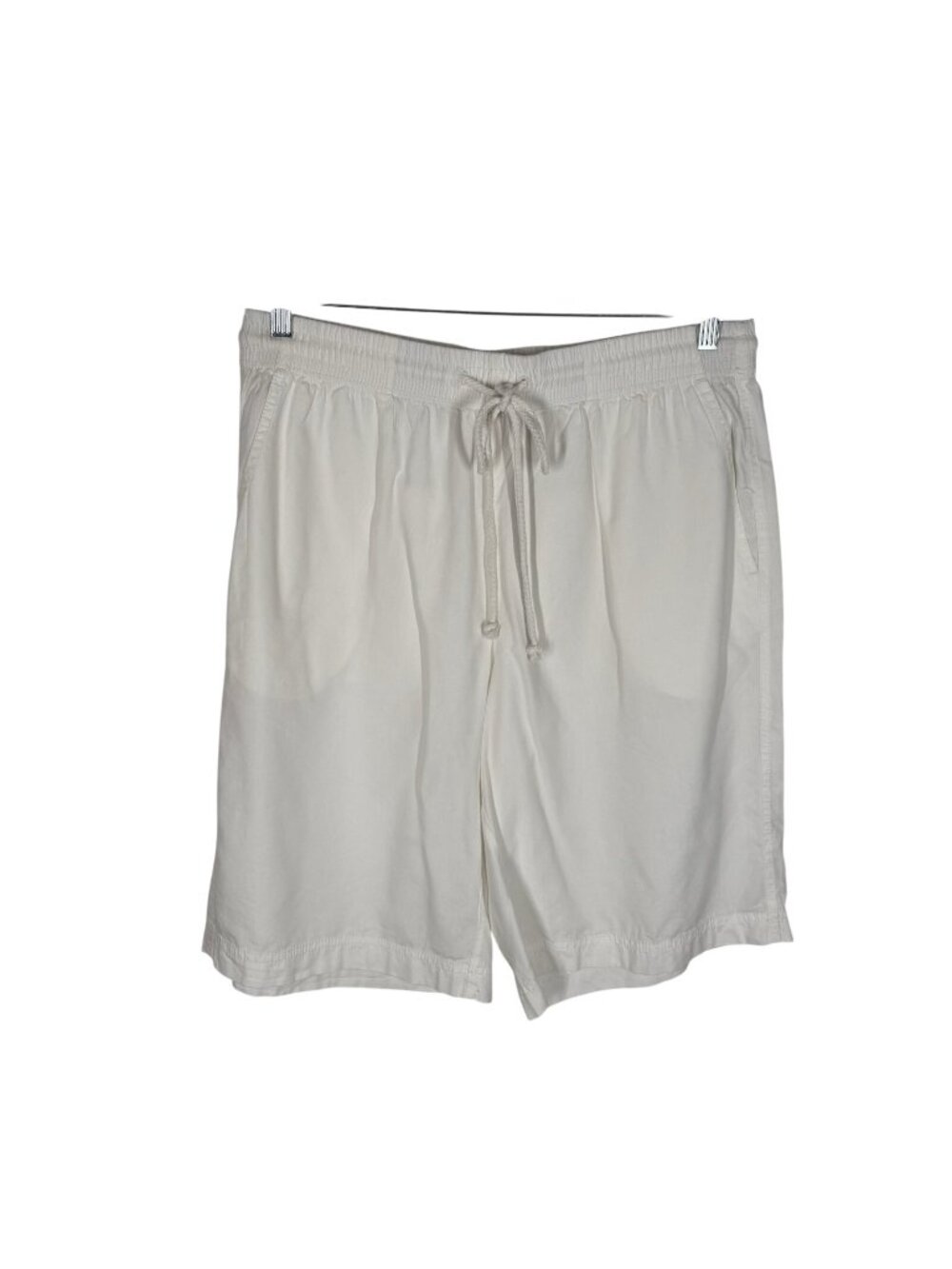 Free People Women M White Beach Casual Saylor Poplin Pull-On Bermuda Shorts NWOT - Picture 4 of 12
